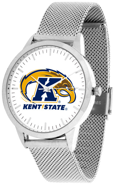Kent State Golden Flashes - Mesh Statement Watch - Silver Band