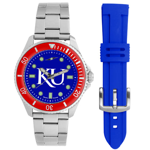 Kansas Jayhawks Men's Contender Watch Gift Set