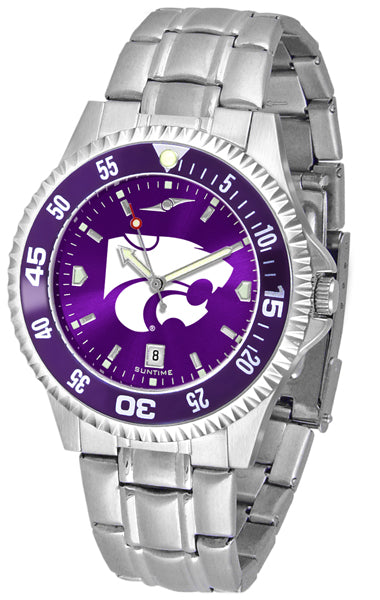 Kansas State Wildcats - Competitor Steel AnoChrome  -  Color Bezel - SuntimeDirect