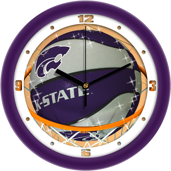 Kansas State Wildcats - Slam Dunk Wall Clock
