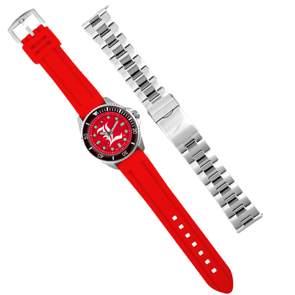 Louisville Cardinals Men's Contender Watch Gift Set