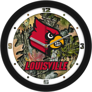 Louisville Cardinals - Camo Wall Clock