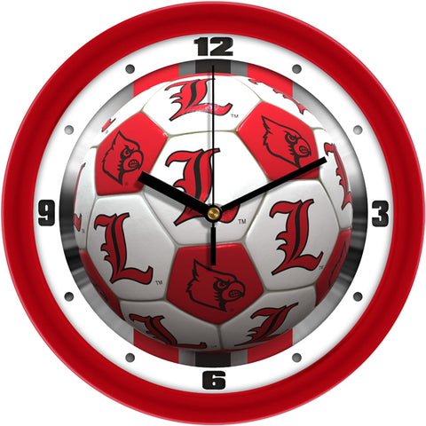 Louisville Cardinals - Soccer Wall Clock