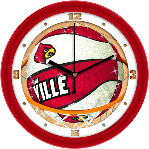 Louisville Cardinals - Slam Dunk Wall Clock