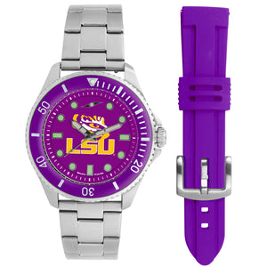 LSU Tigers Men's Contender Watch Gift Set