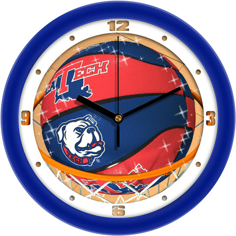 Louisiana Tech Bulldogs - Slam Dunk Wall Clock