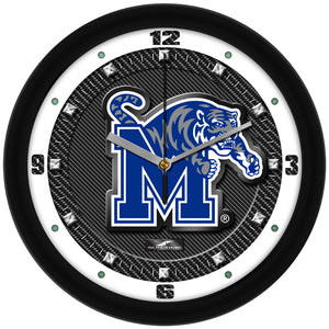 Memphis Tigers - Carbon Fiber Textured Wall Clock