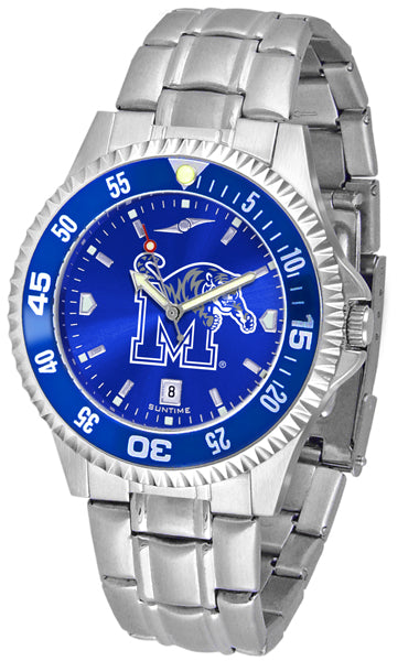 Memphis Tigers - Competitor Steel AnoChrome  -  Color Bezel - SuntimeDirect