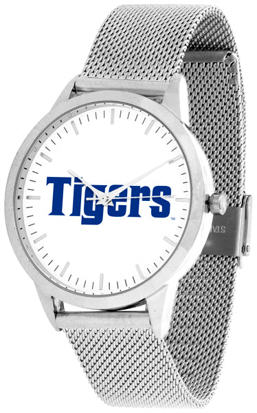 Memphis Tigers - Mesh Statement Watch - Silver Band - SuntimeDirect