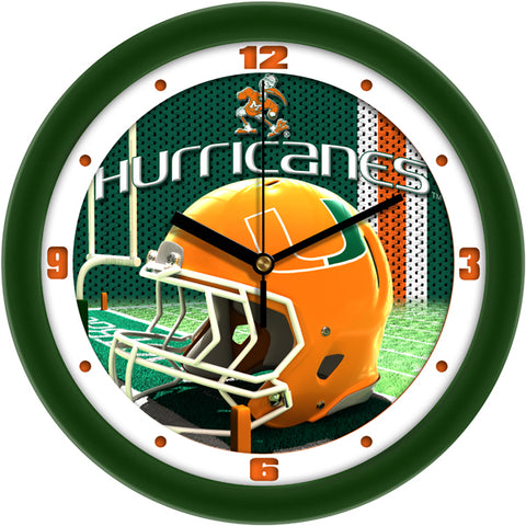 Miami Hurricanes - Football Helmet Wall Clock
