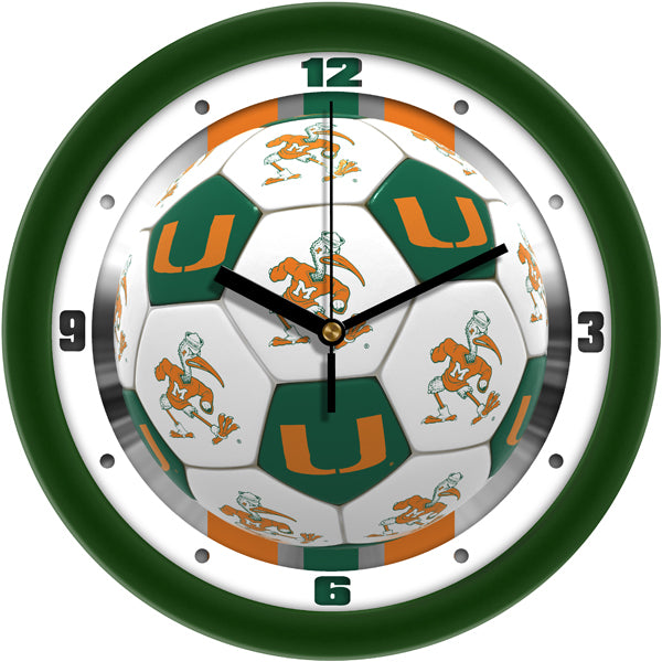 Miami Hurricanes - Soccer Wall Clock