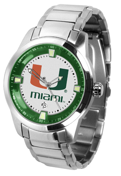 Miami Hurricanes - Men's Titan Steel Watch
