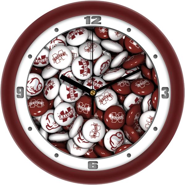 Mississippi State Bulldogs - Candy Wall Clock - SuntimeDirect