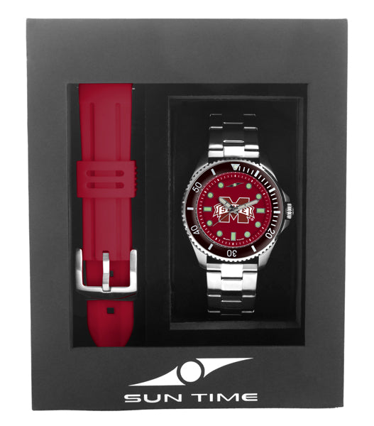 Mississippi State Bulldogs Men's Contender Watch Gift Set