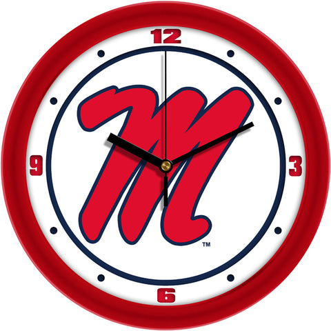 Mississippi Rebels  -  Ole Miss - Traditional Wall Clock - SuntimeDirect