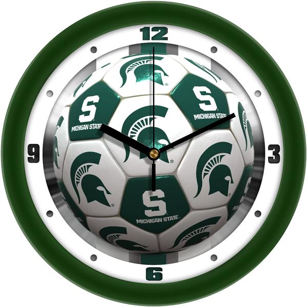 Michigan State Spartans - Soccer Wall Clock - SuntimeDirect