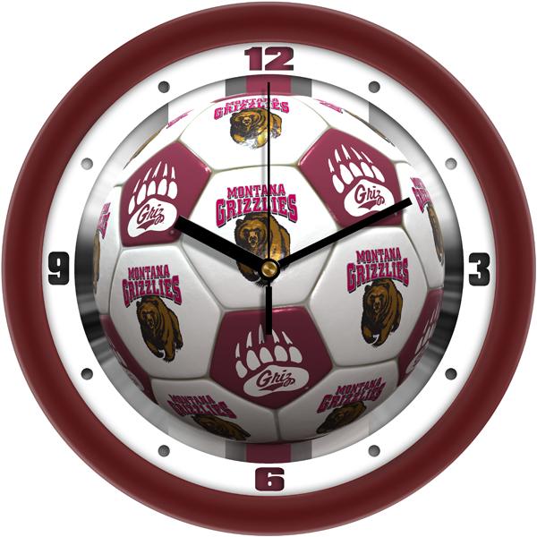 Montana Grizzlies - Soccer Wall Clock - SuntimeDirect