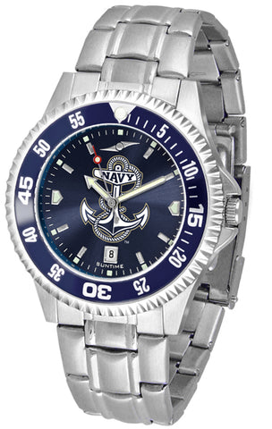 Naval Academy Midshipmen - Competitor Steel AnoChrome  -  Color Bezel - SuntimeDirect