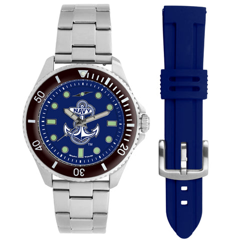 Naval Academy Midshipmen Men's Contender Watch Gift Set