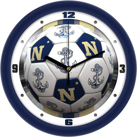 Naval Academy Midshipmen - Soccer Wall Clock - SuntimeDirect