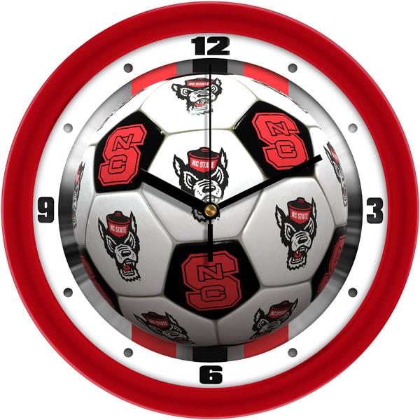 NCState Wolfpack - Soccer Wall Clock - SuntimeDirect