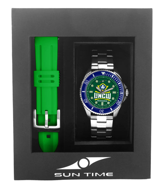 UNC Wilmington Seahawks Men's Contender Watch Gift Set