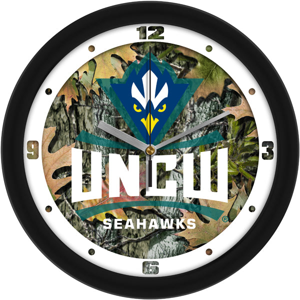 North Carolina Wilmington Seahawks - Camo Wall Clock