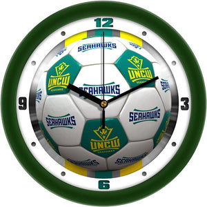 North Carolina Wilmington Seahawks - Soccer Wall Clock - SuntimeDirect