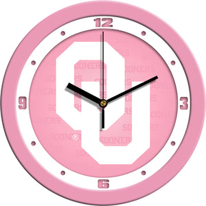 Oklahoma Sooners - Pink Wall Clock