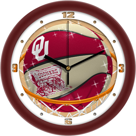 Oklahoma Sooners - Slam Dunk Wall Clock
