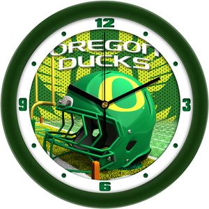 Oregon Ducks - Football Helmet Wall Clock - SuntimeDirect