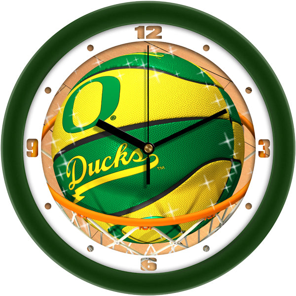 Oregon Ducks - Slam Dunk Wall Clock - SuntimeDirect