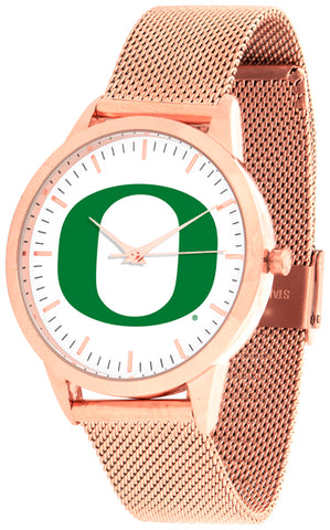 Oregon Ducks - Mesh Statement Watch - Rose Band - SuntimeDirect