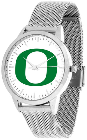 Oregon Ducks - Mesh Statement Watch - Silver Band - SuntimeDirect
