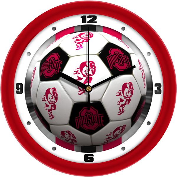 Ohio State Buckeyes - Soccer Wall Clock - SuntimeDirect