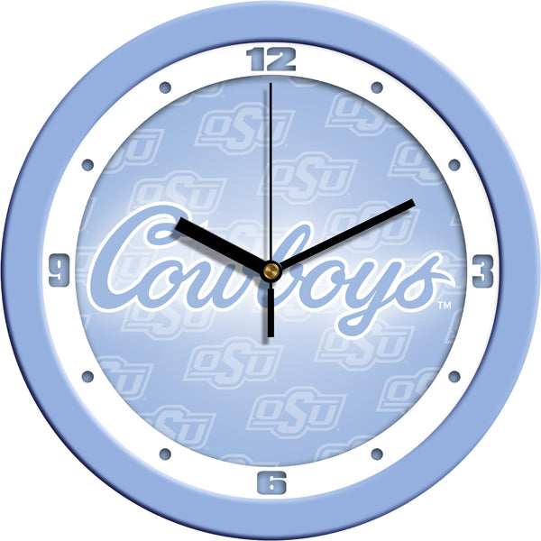 Oklahoma State Cowboys - Baby Blue Wall Clock - SuntimeDirect