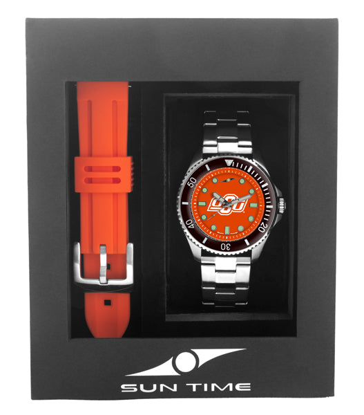 Oklahoma State Cowboys Men's Contender Watch Gift Set