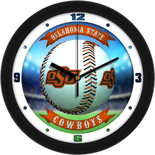 Oklahoma State Cowboys - Home Run Wall Clock - SuntimeDirect