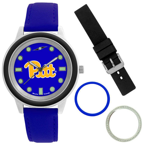 Pittsburgh Panthers Unisex Colors Watch Gift Set