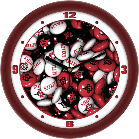 San Diego State Aztecs - Candy Wall Clock - SuntimeDirect