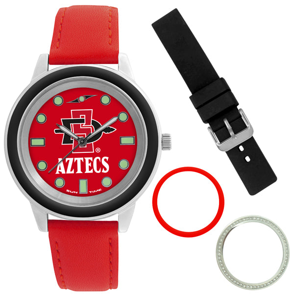 San Diego State Aztecs Unisex Colors Watch Gift Set