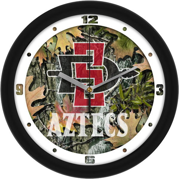 San Diego State Aztecs - Camo Wall Clock - SuntimeDirect