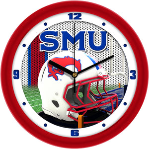 Southern Methodist University Mustangs - Football Helmet Wall Clock - SuntimeDirect