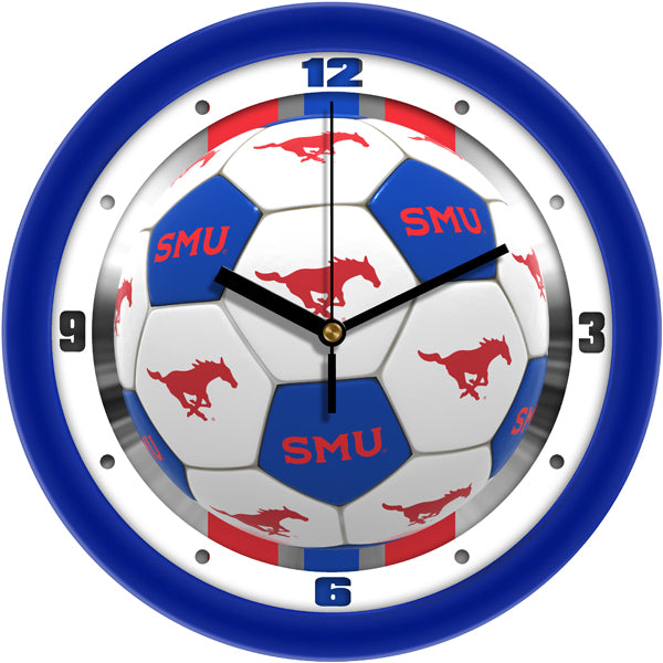 Southern Methodist University Mustangs - Soccer Wall Clock - SuntimeDirect