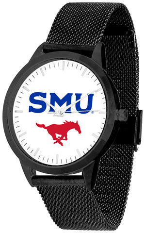 Southern Methodist University Mustangs - Mesh Statement Watch - Black Band - SuntimeDirect