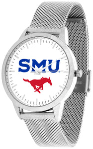 Southern Methodist University Mustangs - Mesh Statement Watch - Silver Band - SuntimeDirect
