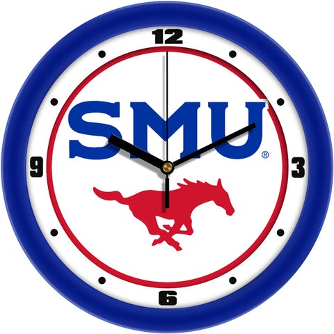 Southern Methodist University Mustangs - Traditional Wall Clock - SuntimeDirect
