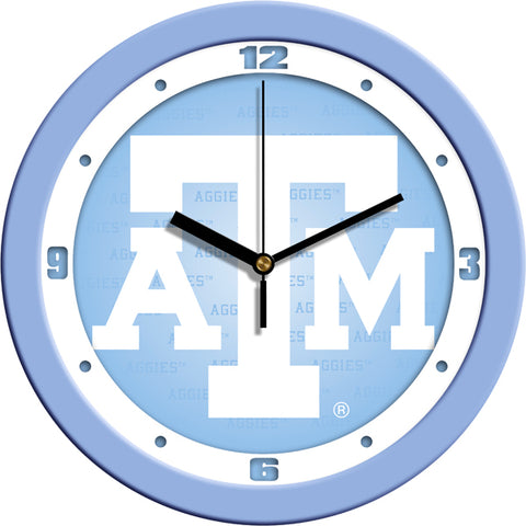 Texas A&M Aggies - Baby Blue Wall Clock