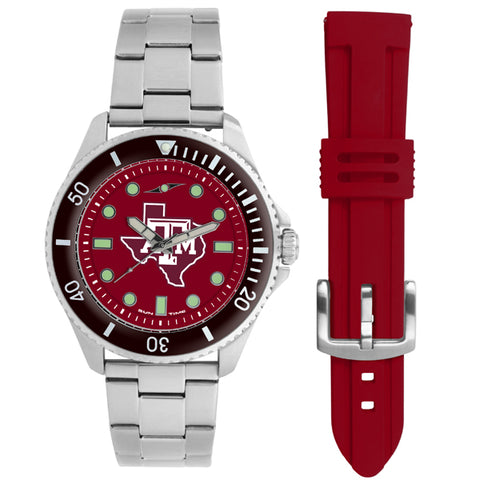 Texas A&M Aggies Men's Contender Watch Gift Set