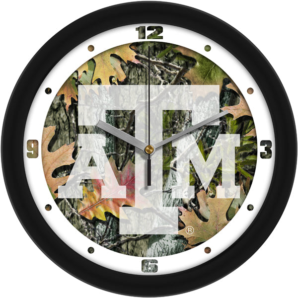 Texas A&M Aggies - Camo Wall Clock